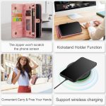 CaseMe 008 magnetic detachable wallet case for iPhone 11 in pink