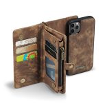 CaseMe 008 magnetic detachable wallet case for iPhone 11 Pro in brown