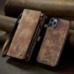 CaseMe 008 magnetic detachable wallet case for iPhone 11 Pro in brown
