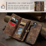 CaseMe 008 magnetic detachable wallet case for iPhone 11 Pro in brown