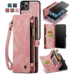 CaseMe 008 magnetic detachable wallet case for iPhone 11 Pro in pink