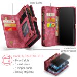 CaseMe 008 magnetic detachable wallet case for iPhone 11 Pro in rose