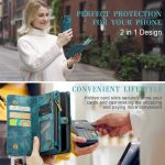 CaseMe 008 magnetic detachable wallet case for iPhone 11 Pro in teal