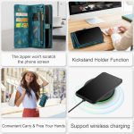 CaseMe 008 magnetic detachable wallet case for iPhone 11 Pro in teal