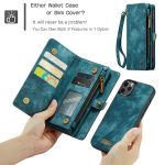 CaseMe 008 magnetic detachable wallet case for iPhone 11 Pro in teal