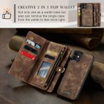 CaseMe 008 magnetic detachable wallet case for iPhone 12 and iPhone 12 Mini in brown