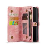 CaseMe 008 magnetic detachable wallet case for iPhone 12 and iPhone 12 Mini in pink