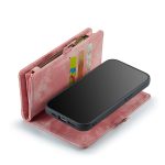 CaseMe 008 magnetic detachable wallet case for iPhone 12 and iPhone 12 Mini in pink