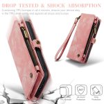 CaseMe 008 magnetic detachable wallet case for iPhone 12 and iPhone 12 Mini in pink