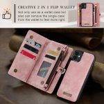 CaseMe 008 magnetic detachable wallet case for iPhone 12 and iPhone 12 Mini in pink