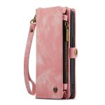 CaseMe 008 magnetic detachable wallet case for iPhone 12 and iPhone 12 Mini in pink