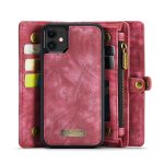 CaseMe 008 magnetic detachable wallet case for iPhone 12 and iPhone 12 Mini in rose