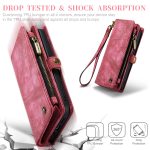 CaseMe 008 magnetic detachable wallet case for iPhone 12 and iPhone 12 Mini in rose