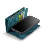 CaseMe 008 magnetic detachable wallet case for iPhone 12 and iPhone 12 Mini in teal