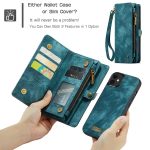 CaseMe 008 magnetic detachable wallet case for iPhone 12 and iPhone 12 Mini in teal