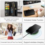 CaseMe 008 magnetic detachable wallet case for iPhone 12 Pro and iPhone 12 Pro Max in black