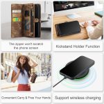 CaseMe 008 magnetic detachable wallet case for iPhone 12 Pro and iPhone 12 Pro Max in brown