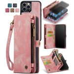 CaseMe 008 magnetic detachable wallet case for iPhone 12 Pro and iPhone 12 Pro Max in pink