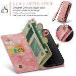 CaseMe 008 magnetic detachable wallet case for iPhone 12 Pro and iPhone 12 Pro Max in pink
