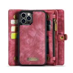 CaseMe 008 magnetic detachable wallet case for iPhone 12 Pro and iPhone 12 Pro Max in rose