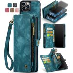 CaseMe 008 magnetic detachable wallet case for iPhone 12 Pro and iPhone 12 Pro Max in teal