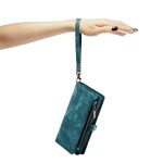 CaseMe 008 magnetic detachable wallet case for iPhone 12 Pro and iPhone 12 Pro Max in teal