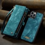 CaseMe 008 magnetic detachable wallet case for iPhone 12 Pro and iPhone 12 Pro Max in teal