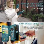 CaseMe 008 magnetic detachable wallet case for iPhone 12 Pro and iPhone 12 Pro Max in teal