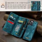 CaseMe 008 magnetic detachable wallet case for iPhone 12 Pro and iPhone 12 Pro Max in teal