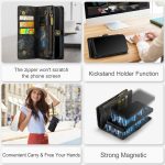 CaseMe 008 magnetic detachable wallet case for iPhone 6 in black