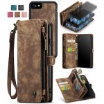 CaseMe 008 magnetic detachable wallet case for iPhone 6 in brown