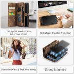CaseMe 008 magnetic detachable wallet case for iPhone 6 in brown