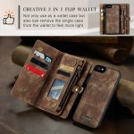 CaseMe 008 magnetic detachable wallet case for iPhone 6 in brown