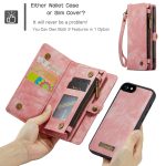 CaseMe 008 magnetic detachable wallet case for iPhone 6 in pink