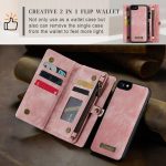 CaseMe 008 magnetic detachable wallet case for iPhone 6 in pink
