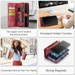 CaseMe 008 magnetic detachable wallet case for iPhone 6 in rose