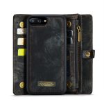 CaseMe 008 magnetic detachable wallet case for iPhone 6 Plus, iPhone 7 Plus and more in black
