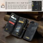 CaseMe 008 magnetic detachable wallet case for iPhone 6 Plus, iPhone 7 Plus and more in black