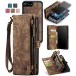 CaseMe 008 magnetic detachable wallet case for iPhone 6 Plus, iPhone 7 Plus and more in brown