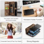 CaseMe 008 magnetic detachable wallet case for iPhone 6 Plus, iPhone 7 Plus and more in brown