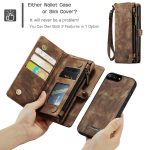 CaseMe 008 magnetic detachable wallet case for iPhone 6 Plus, iPhone 7 Plus and more in brown