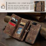 CaseMe 008 magnetic detachable wallet case for iPhone 6 Plus, iPhone 7 Plus and more in brown