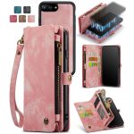 CaseMe 008 magnetic detachable wallet case for iPhone 6 Plus, iPhone 7 Plus and more in pink