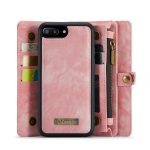 CaseMe 008 magnetic detachable wallet case for iPhone 6 Plus, iPhone 7 Plus and more in pink