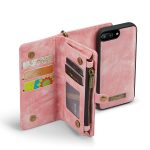 CaseMe 008 magnetic detachable wallet case for iPhone 6 Plus, iPhone 7 Plus and more in pink