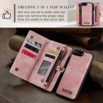 CaseMe 008 magnetic detachable wallet case for iPhone 6 Plus, iPhone 7 Plus and more in pink