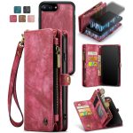 CaseMe 008 magnetic detachable wallet case for iPhone 6 Plus, iPhone 7 Plus and more in rose