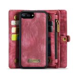 CaseMe 008 magnetic detachable wallet case for iPhone 6 Plus, iPhone 7 Plus and more in rose