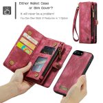 CaseMe 008 magnetic detachable wallet case for iPhone 6 Plus, iPhone 7 Plus and more in rose