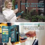 CaseMe 008 magnetic detachable wallet case for iPhone 6 Plus, iPhone 7 Plus and more in teal